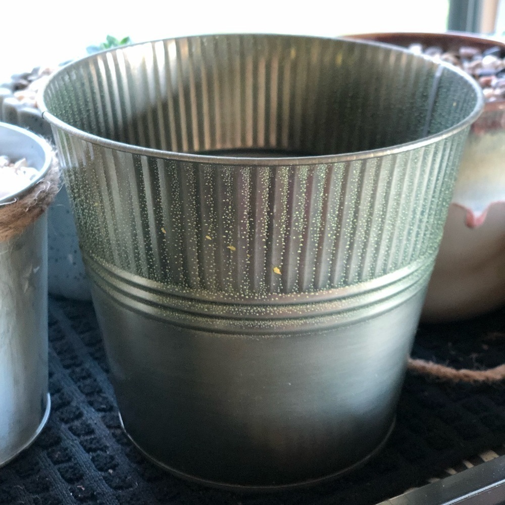 Galvanized Tin Planter